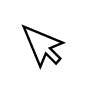 Standard computer cursor pointer