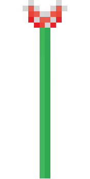 Piranha plant from Mario Bros game